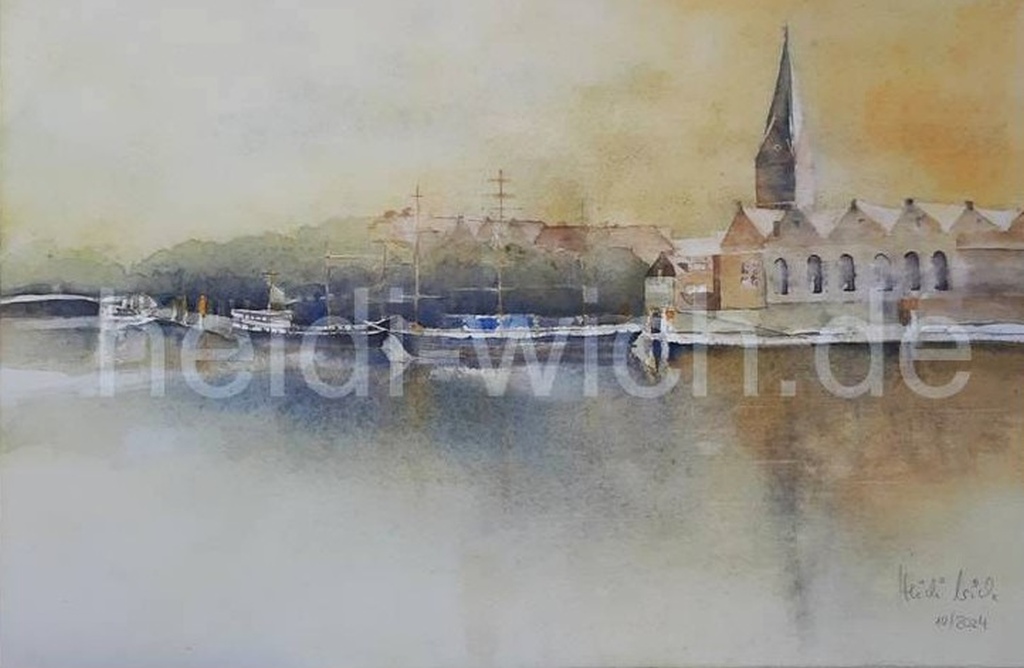 Heidi Wich - Bremer Hafen St.Martini Kirche